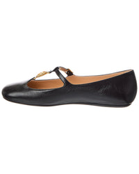 Chloé Leonore Leather Ballerina Flat