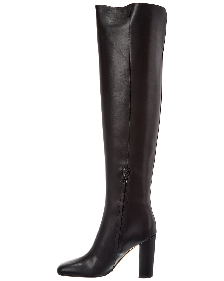 Valentino Valentino Vlogo 95 Leather Over-The-Knee Boot