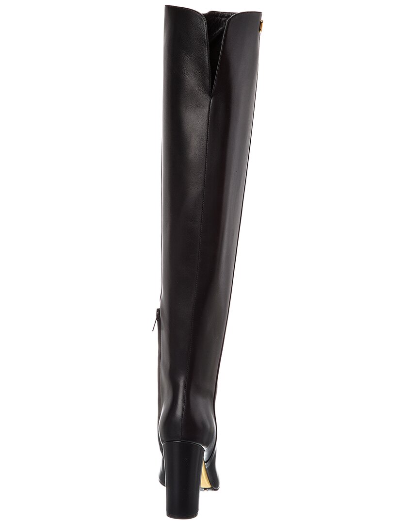 Valentino Valentino Vlogo 95 Leather Over-The-Knee Boot
