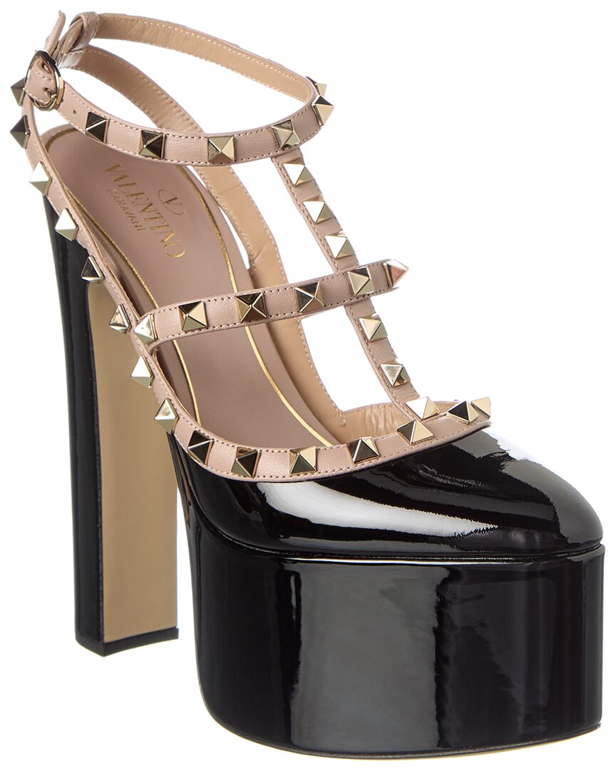 Valentino Valentino Rockstud 155 Patent Platform Pump