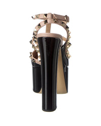 Valentino Valentino Rockstud 155 Patent Platform Pump