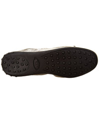 Tod’S Gommino Metallic Leather Ballerina Flat