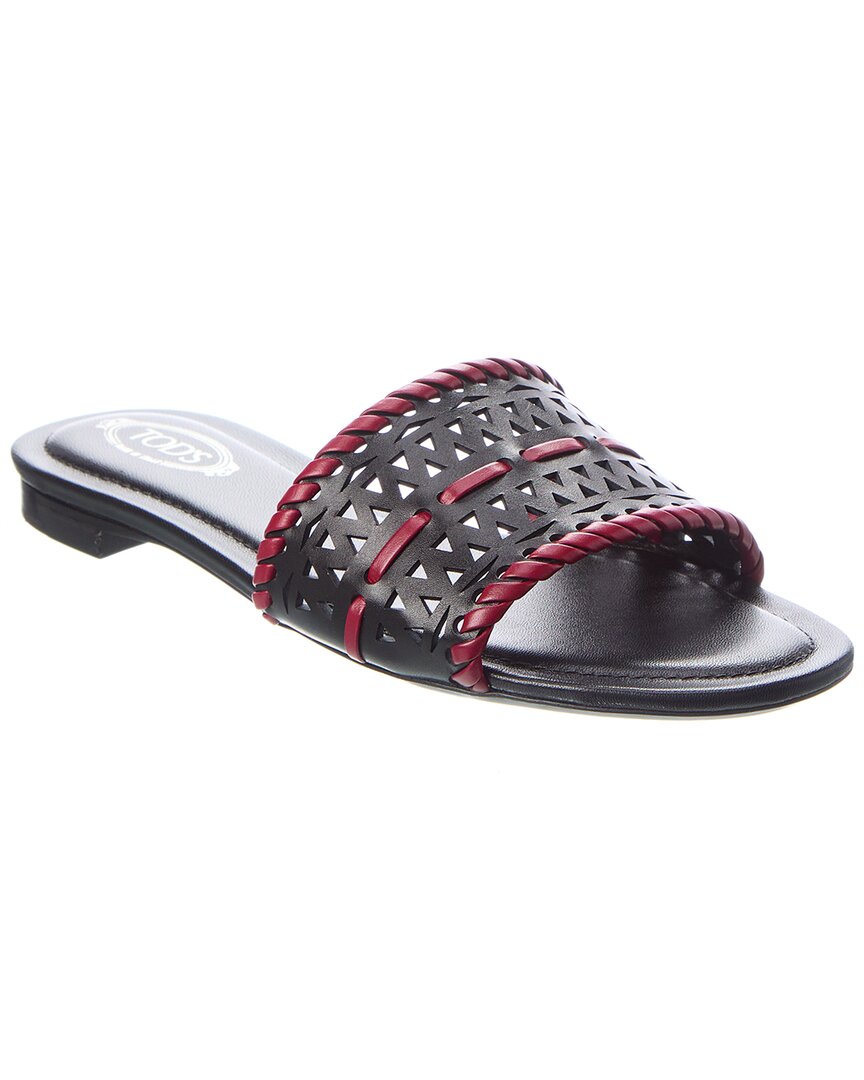 Tod’S Leather Sandal Black