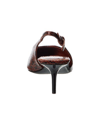 Jimmy Choo Camie 65 Snake-Embossed Leather Slingback Pump