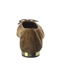 Aquazzura Gioia Suede & Leather Flat