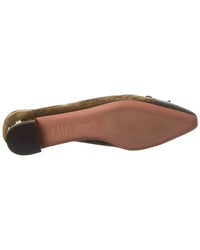 Aquazzura Gioia Suede & Leather Flat