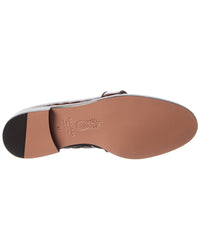 Aquazzura Martin Croc-Embossed Patent Loafer
