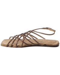 Brunello Cucinelli Leather Slingback Sandal