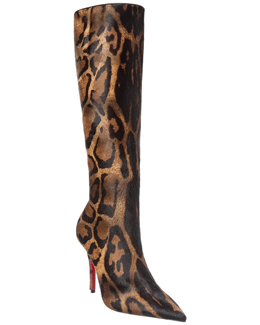 Christian Louboutin Christian Louboutin Miss Z Botta 100 Haircalf Knee-High Boot