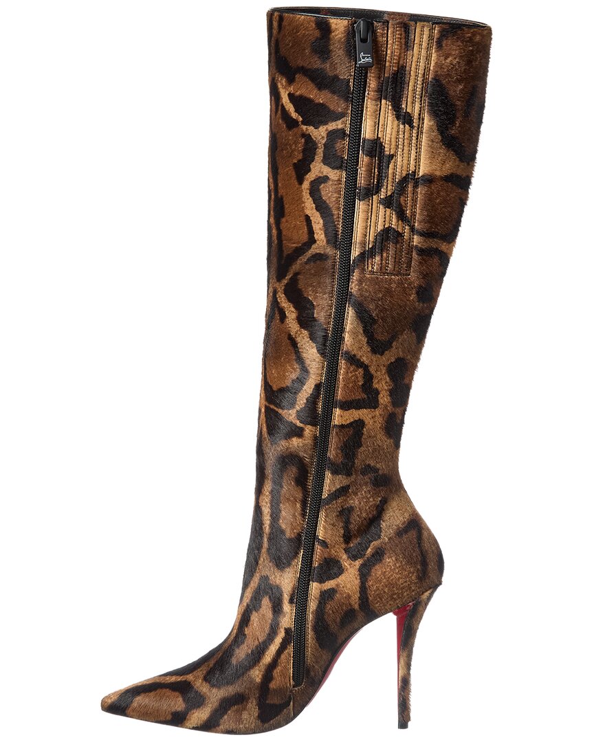 Christian Louboutin Christian Louboutin Miss Z Botta 100 Haircalf Knee-High Boot