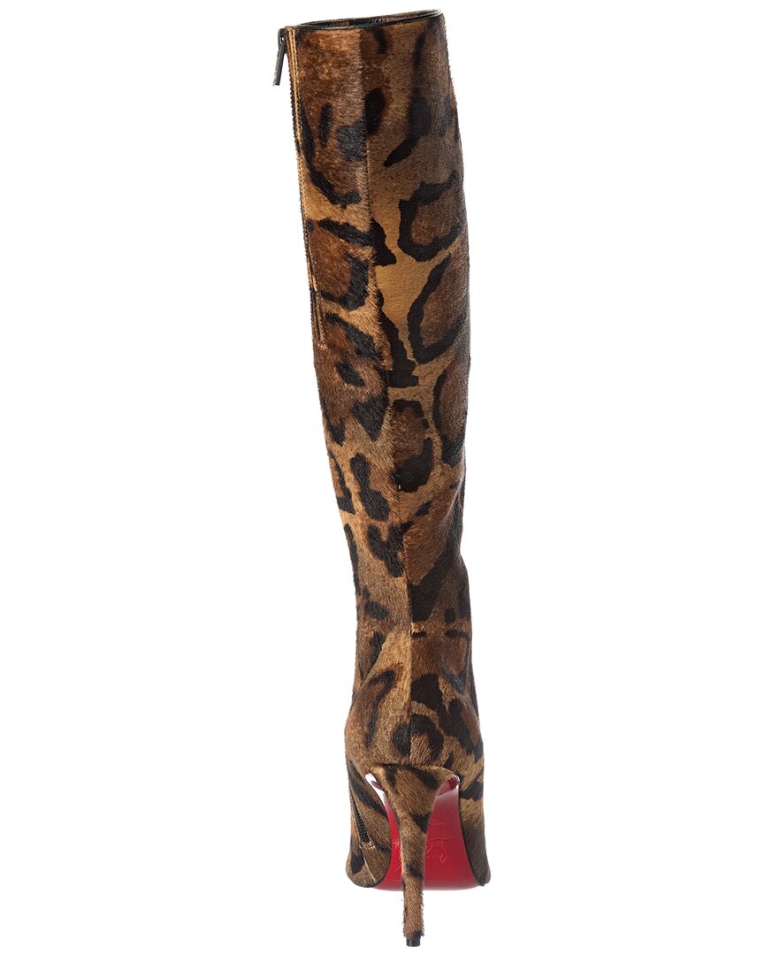 Christian Louboutin Christian Louboutin Miss Z Botta 100 Haircalf Knee-High Boot
