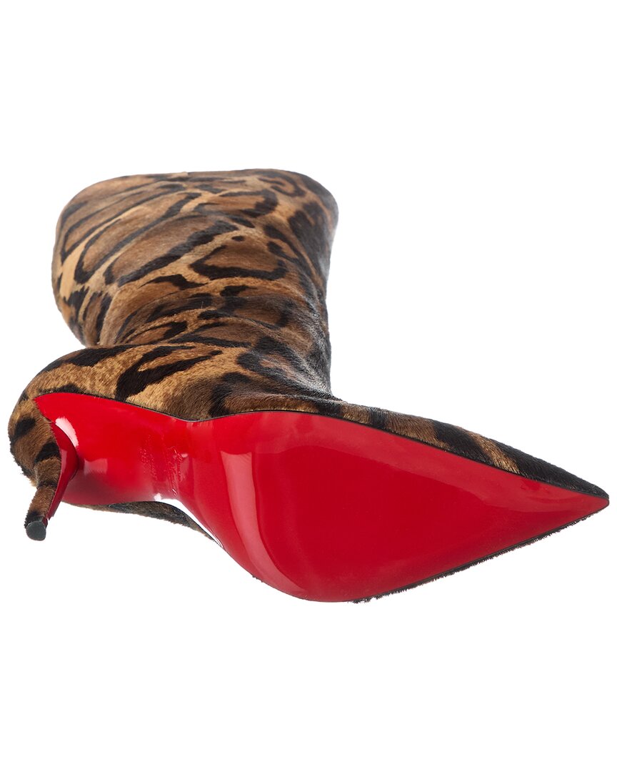 Christian Louboutin Christian Louboutin Miss Z Botta 100 Haircalf Knee-High Boot