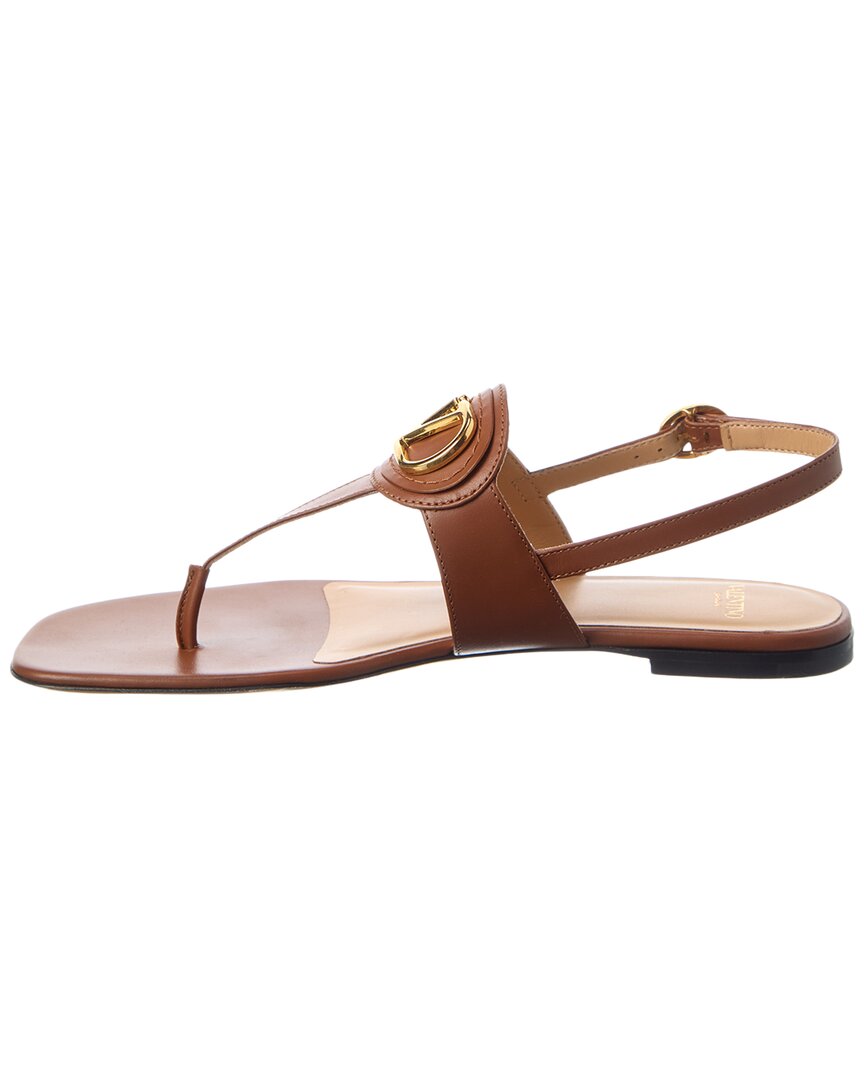 Valentino Vlogo Signature Leather Sandal