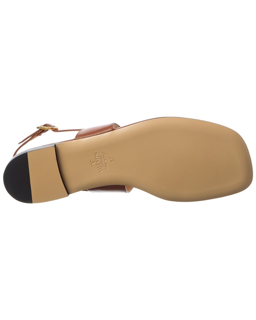 Valentino Vlogo Signature Leather Sandal