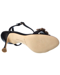 Manolo Blahnik Finah 90 Satin Sandal