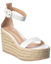 Gianvito Rossi 45 Leather Wedge Sandal