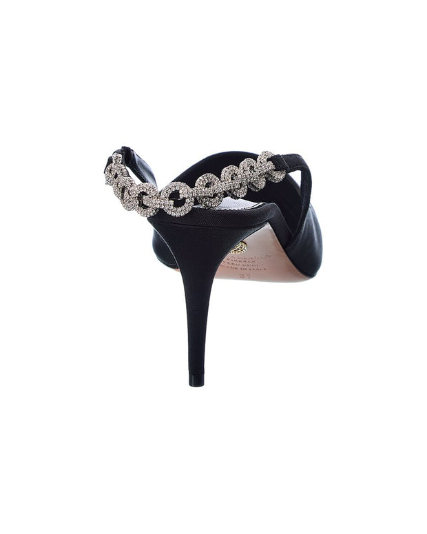 Aquazzura Love Link 75 Grosgrain Slingback Pump