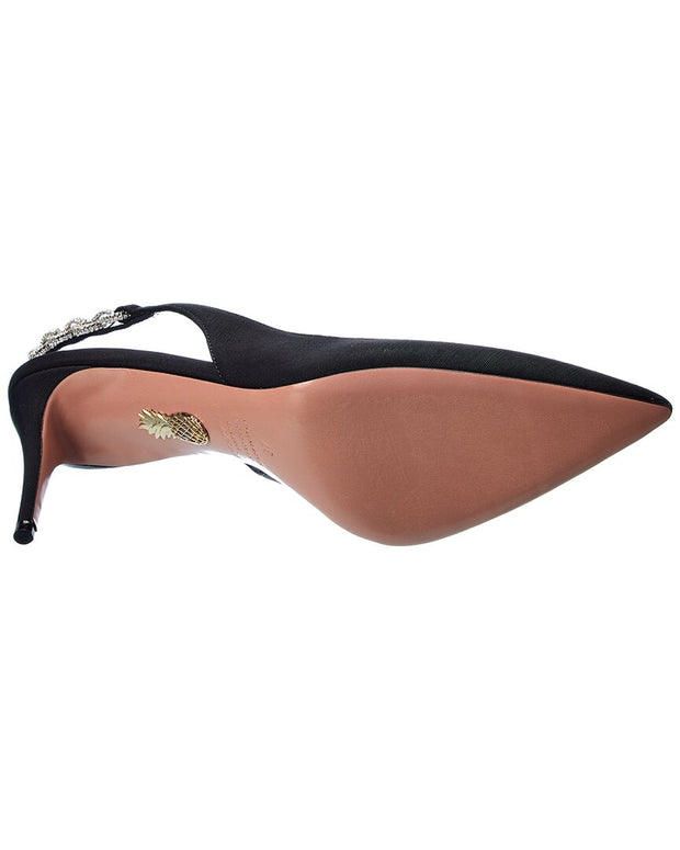 Aquazzura Love Link 75 Grosgrain Slingback Pump