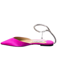 Jimmy Choo Saeda Satin Flat