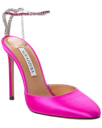Aquazzura Ice 105 Satin Pump Pink
