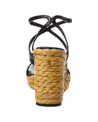 Jimmy Choo Ayla 110 Leather Wedge Sandal