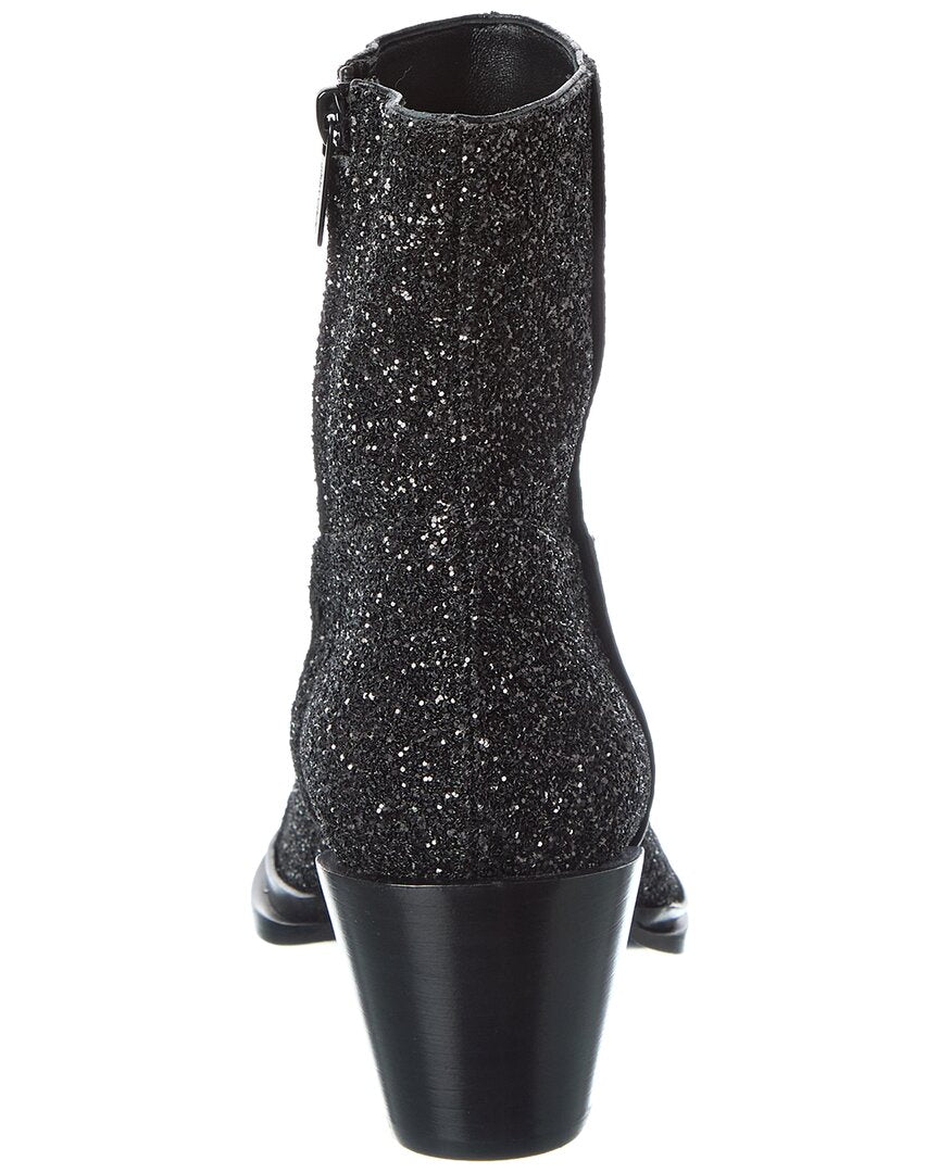 Jimmy Choo Jimmy Choo Cece Ab 60 Glitter Leather Bootie