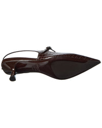 Jimmy Choo Didi 45 Croc-Embossed Leather Slingback Pump