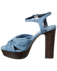 Jimmy Choo Heloise 120 Denim Platform Sandal