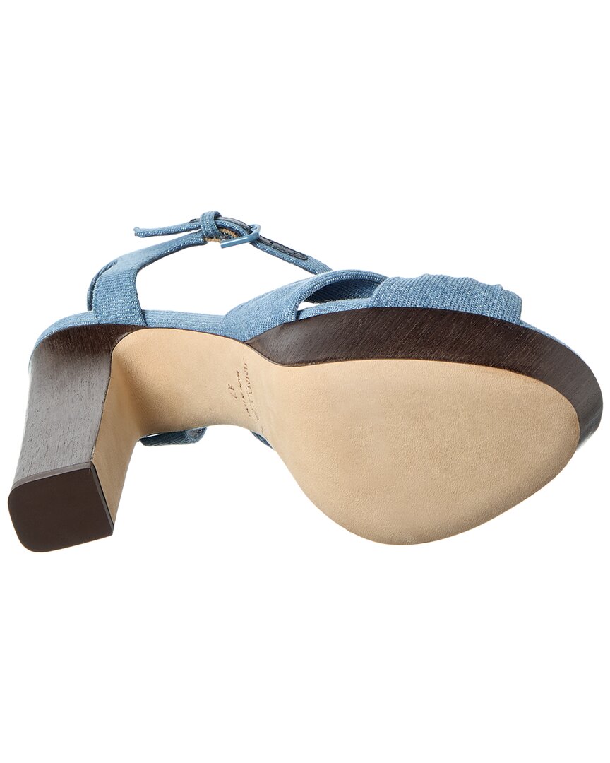 Jimmy Choo Heloise 120 Denim Platform Sandal