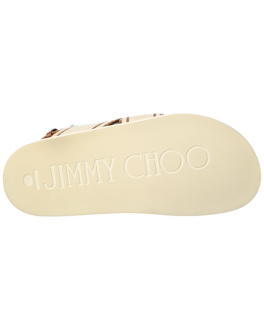 Jimmy Choo Joa Canvas & Leather Sandal