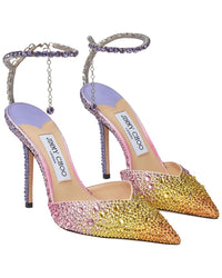 Jimmy Choo Saeda 100 Suede Slingback Pump