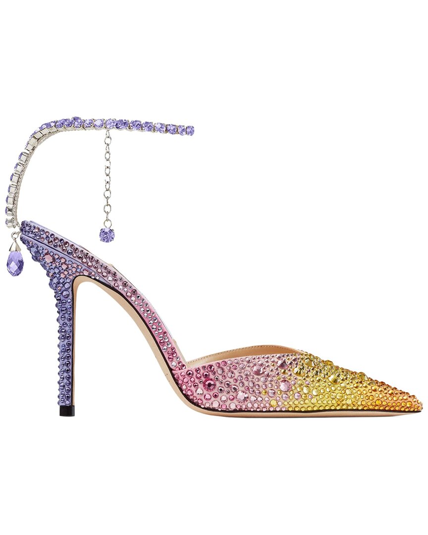Jimmy Choo Saeda 100 Suede Slingback Pump