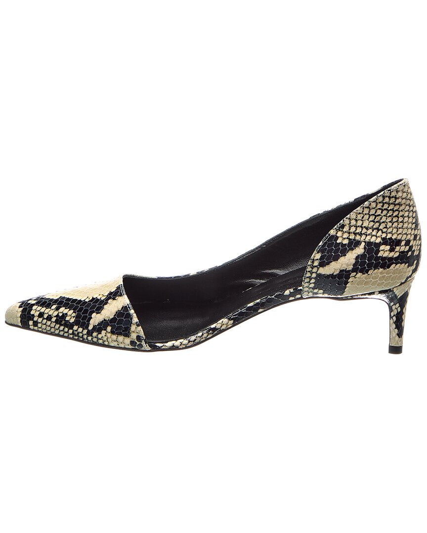 Khaite Jett D'orsay Snake-Embossed Leather Pump