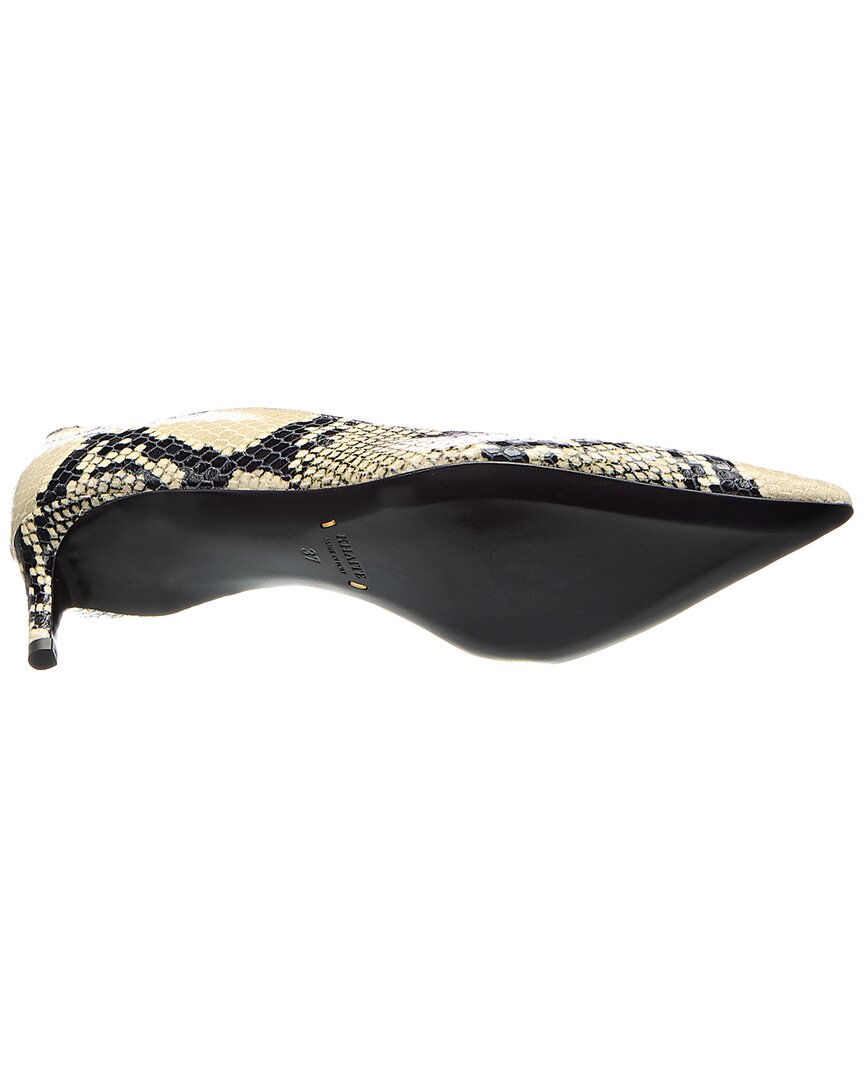 Khaite Jett D'orsay Snake-Embossed Leather Pump