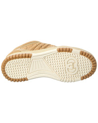 Gucci Re-Web Gg Suede & Wool Sneaker
