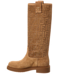 FENDI Dnu Pack Fendi Filo Ff Suede Knee-High Boot