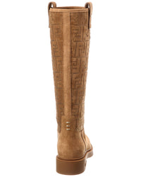 FENDI Dnu Pack Fendi Filo Ff Suede Knee-High Boot