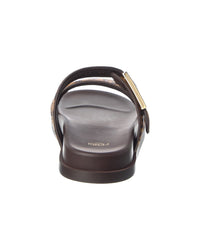 Fendi Feel Haircalf & Leather Sandal