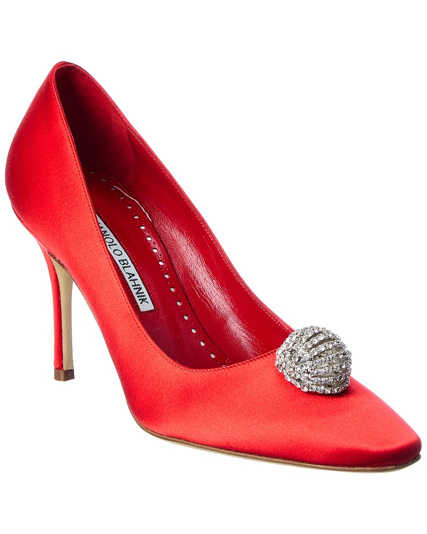 Manolo Blahnik Elbolita 90 Satin Pump – Bluefly