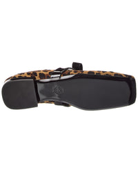 Versace Ribbon Haircalf & Patent Ballerina Flat