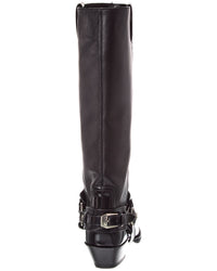 Versace Taxano Leather Knee High Boot