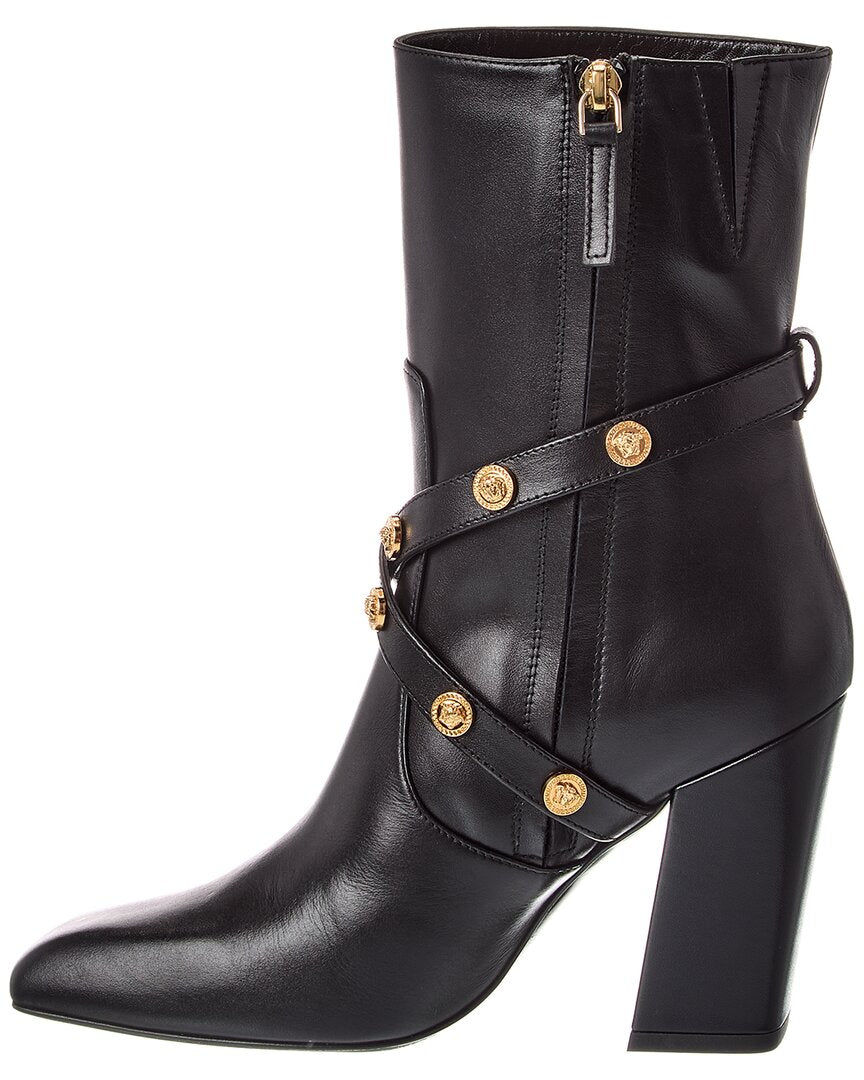 Versace Medusa Leather Boot