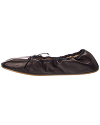 The Row Bow Leather Flat