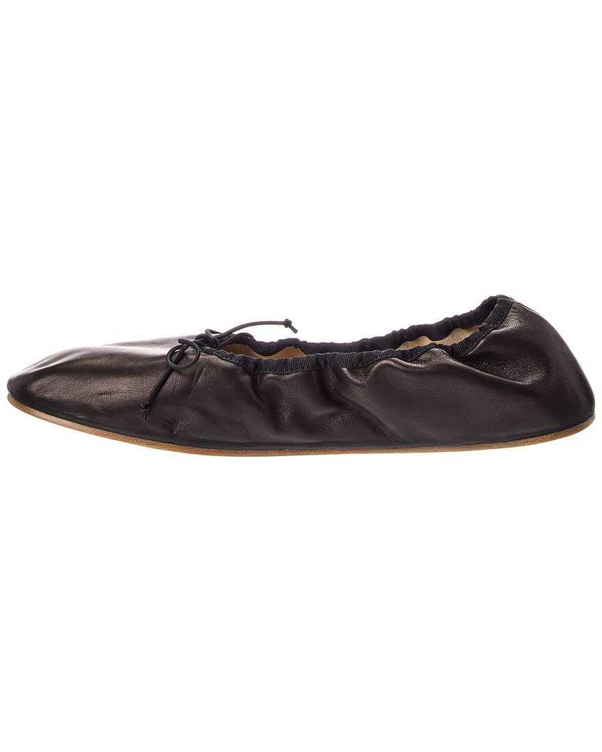 The Row Bow Leather Flat