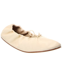 The Row Bow Leather Flat