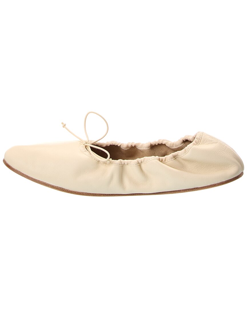 The Row Bow Leather Flat