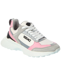 Versace Leather & Mesh Sneaker