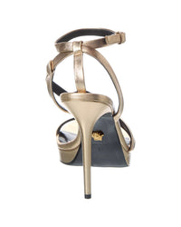 Versace Medusa Leather Platform Sandal