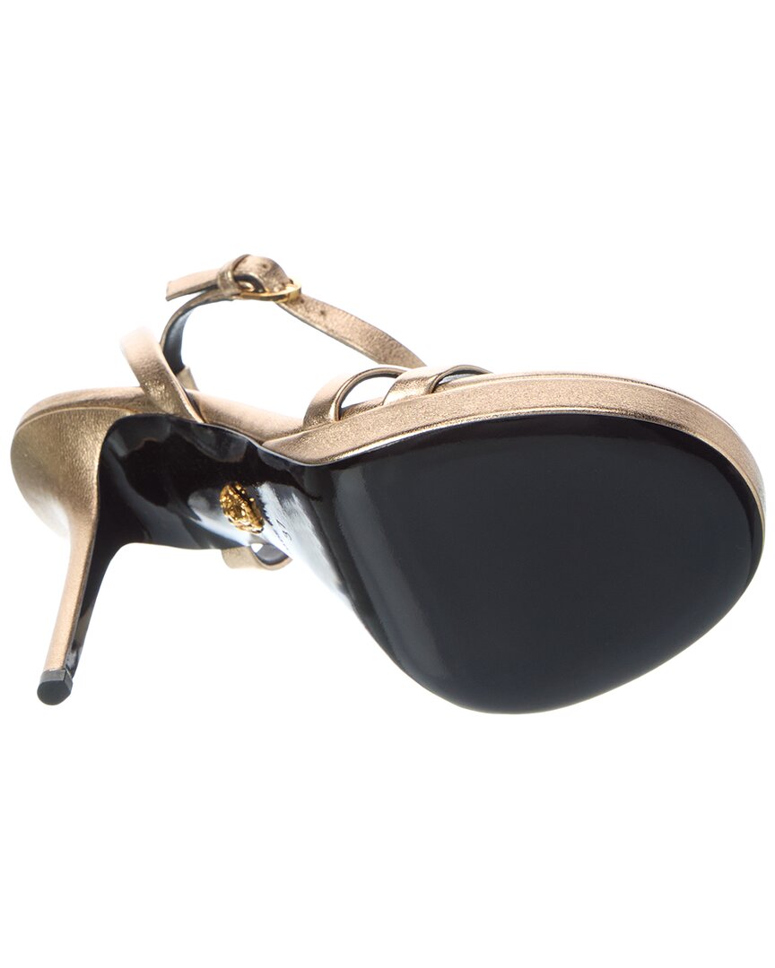 Versace Medusa Leather Platform Sandal