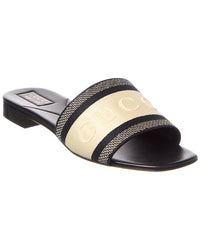 Gucci Gucci Web Canvas & Leather Sandal